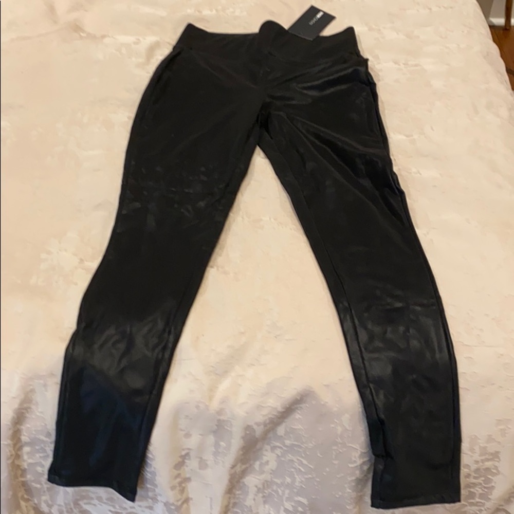 Faux leather leggings! New with tag!